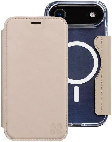SafeSleeve EMF Blocker للهاتف الخلوي، حافظة جلدية قابلة للفصل لهاتف iPhone 17 Pro Max - أزرق داكن in Kuwait