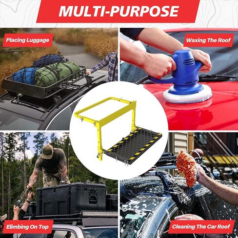 خطوة الإطارات للشاحنة، الالتقاط، RV، سيارات الدفع الرباعي، مقعد خطوات طاولة الإطارات قابل للتعديل، شديد التحمل، غير قابل للانزلاق، تحميل 350 رطلاً in Kuwait