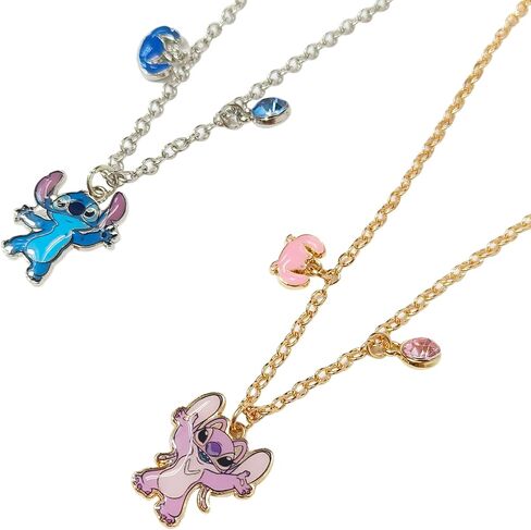مجموعة LUV HER Disney BFF Neclace، هدية الصداقة للفتيات، للأعمار من 3 سنوات فما فوق in Kuwait