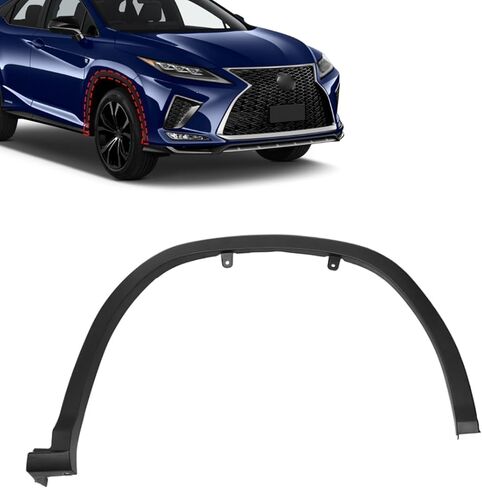 SecosAutoparts Fender Trim الجانب الأيمن الأمامي متوافق مع Lexus RX350 RX350L RX450h RX450hL 2019 2020 2021 2022 استبدال # 756010E110، LX1291103 in Kuwait