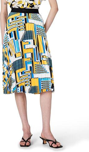 Karl Lagerfeld Women's Pleated Essential Printed Skirt in Saudi Arabia