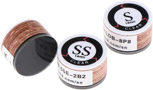 Billiard Pool Cue Tip 14mm SS/S/M/H Snooker Tip Billiard Pool Cue Tips Billiard Cue Stick Tips Snooker Billiard Accessories in Saudi Arabia
