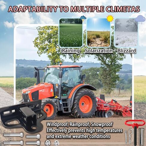 وصلة وصلة مقطورة لجزازة العشب بدون دوران، فولاذ شديد التحمل بسمك 8 مم، مناسب عالمي لمراكز الفتحات مقاس 2.5 بوصة - 5.0 بوصة، تصميم فتحة سلسلة متعددة الاستخدامات، مع كرة وصلة بطول 2 بوصة وأجهزة مسمار، لمسة نهائية غير لامعة مقاومة للصدأ in Kuwait