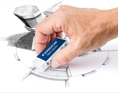 STAEDTLER ‎526 50 Mars Eraser, Latex & Phthalate-Free - Medium Size 65x23x13 mm (Pack of 20) in Saudi Arabia