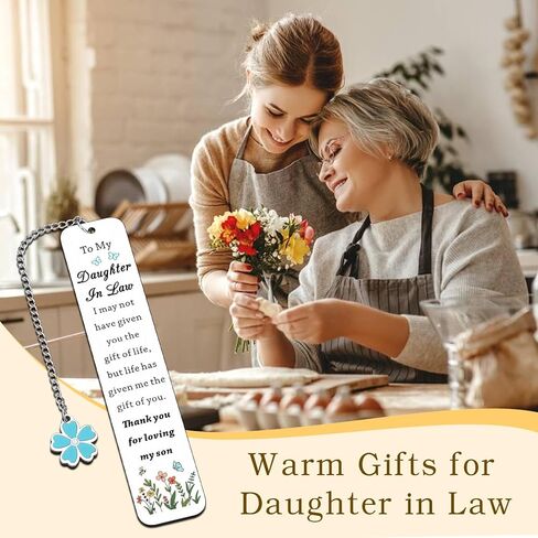 Stocking Stuffers for Women Daughter in Law Gifts, Bookmark Gifts for Daughter in Law, Daughter in Law Gifts from Mother in Law, Gift for Daughter in Law Birthday Mothers Day Gifts for Daughter in Law in Saudi Arabia