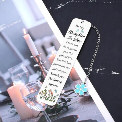 Stocking Stuffers for Women Daughter in Law Gifts, Bookmark Gifts for Daughter in Law, Daughter in Law Gifts from Mother in Law, Gift for Daughter in Law Birthday Mothers Day Gifts for Daughter in Law in Saudi Arabia