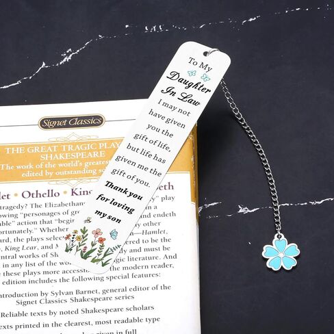 Stocking Stuffers for Women Daughter in Law Gifts, Bookmark Gifts for Daughter in Law, Daughter in Law Gifts from Mother in Law, Gift for Daughter in Law Birthday Mothers Day Gifts for Daughter in Law in Saudi Arabia