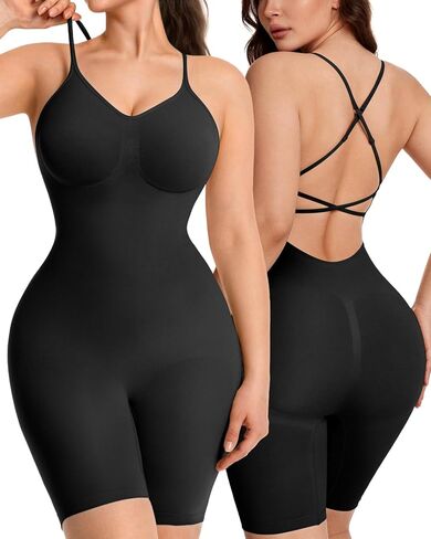 Backless Full Body Shapewear for Women with Tummy Control, Seamless Sculpting Bodysuit for Daily and Workouts in Saudi Arabia