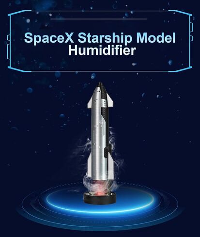 نماذج SpaceX Starship & Dragon Rocket - زخارف سطح المكتب لصواريخ ناسا، ومقتنيات الفضاء الجوي - هدية مثالية لمحبي الفضاء البالغين - 21 سم in Saudi Arabia