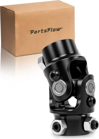 Partsflow Universal 3/4 "DD X 3/4" DD عمود توجيه مطلي بمسحوق الفولاذ الأسود زاوية U مشتركة تصل إلى 38 درجة in Kuwait