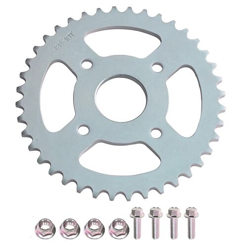 JNDO Mini Bike Sprocket 40T 420 Chain 6 Hole Sporcket High-Speed Rear Sporcket for Coleman CT100U B100 Baja Doodle Bug DB30 Monster Mega Moto Motovox MBX10 in Saudi Arabia