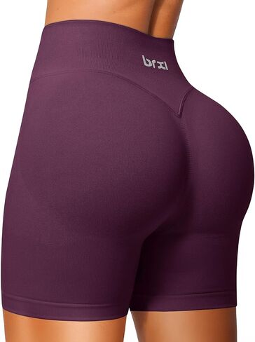 BRXL Workout Shorts Women 2.5"/ 3.6" Scrunch Butt Biker Shorts Tummy Control Seamless High Waisted Gym Shorts in Saudi Arabia