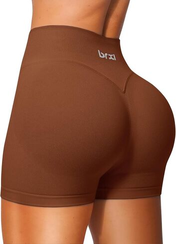 BRXL Workout Shorts Women 2.5"/ 3.6" Scrunch Butt Biker Shorts Tummy Control Seamless High Waisted Gym Shorts in Saudi Arabia