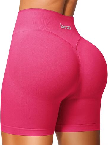 BRXL Workout Shorts Women 2.5"/ 3.6" Scrunch Butt Biker Shorts Tummy Control Seamless High Waisted Gym Shorts in Saudi Arabia