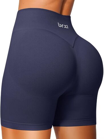 BRXL Workout Shorts Women 2.5"/ 3.6" Scrunch Butt Biker Shorts Tummy Control Seamless High Waisted Gym Shorts in Saudi Arabia