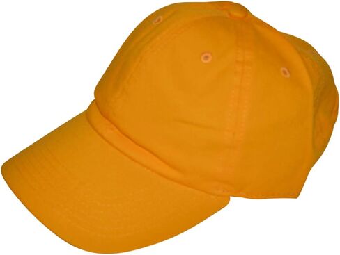 Newhattan Unisex Blank Low Profile Cotton Hat Adjustable Baseball Cap (Yellow) in Saudi Arabia