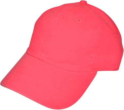 Newhattan Unisex Blank Low Profile Cotton Hat Adjustable Baseball Cap (Yellow) in Saudi Arabia