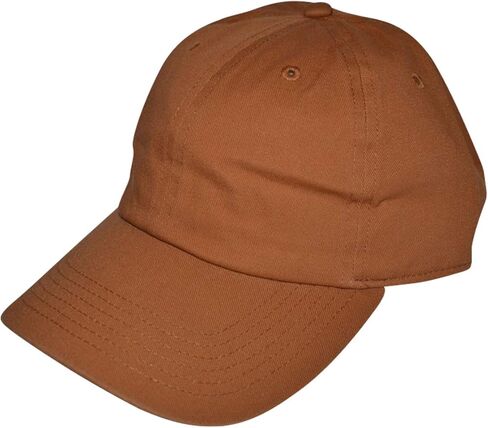 Newhattan Unisex Blank Low Profile Cotton Hat Adjustable Baseball Cap (Yellow) in Saudi Arabia