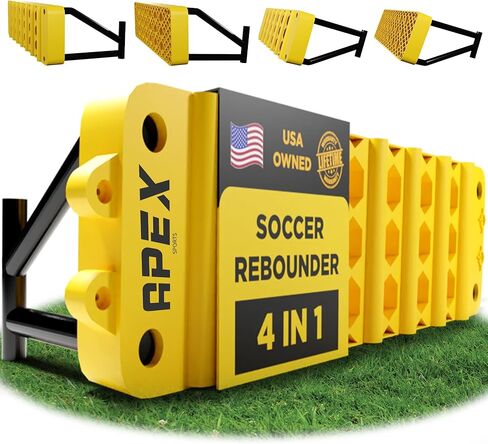 لوحة Apex Sports لكرة القدم مع 4 إعدادات زاوية قابلة للتعديل - مدرب تمرير كرة القدم المحمول ومدرب الكرة الطائرة مع حقيبة حمل وحقيبة رمل in Kuwait