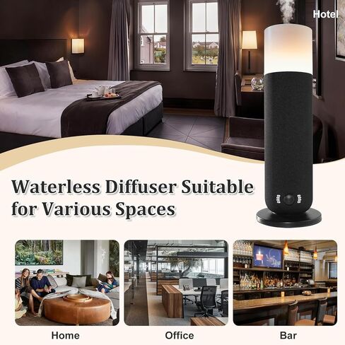 Smart Waterless Essential Oil Diffuser,Scent Diffuser for Home,Hotel Collection Diffuser APP Control,Ambient Lighting,Covers Up to 2000 Sq.Ft Aromatherapy Diffuser for Bedroom Spa Yoga Office Beige in Saudi Arabia