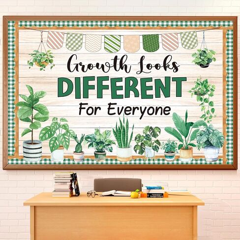 مجموعة زخارف لوحة نشرة زهور الربيع مع حدود، زهور تحفيزية، ديكور للفصول الدراسية للمعلمين، زهور برية لطيفة، قواطع إيجابية للمدرسة، لوحة إعلانات للفصل الدراسي in Kuwait