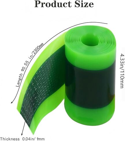 Fat Bike Tire Liner with Self-Adhesive Backing, 110mm Wide TPU, Puncture Protection Insert Compatible with 20 24 26 x 4.0 4.5 5.0 Inch Tires, Anti-Flat Inner Tube Protector (2 Pack) in Saudi Arabia