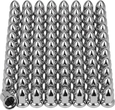 40 Pack Lug Nut Covers for Semi Truck, 33 mm by 2-1/2" Push-on ABS Plastic Covers, Nut Protector for Trailers, Easy Install No Tool Needed in Saudi Arabia