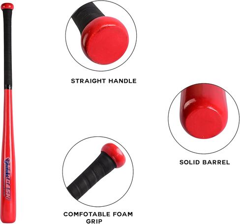 31.50 Inch Self Defense Baseball Bat,18 oz & Barrel 2.25 Inches/only for Self Defense & Home Defense by Naqqash Sports in Saudi Arabia