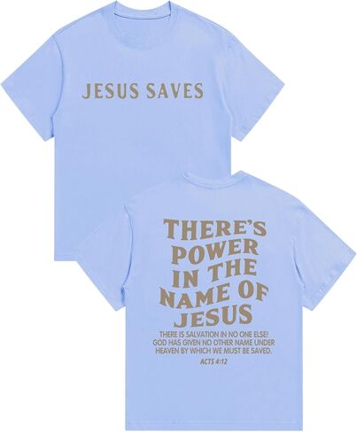 BeWithYou Christian Shirts for Kids Boys Jesus Saves Shirt Religious Faith Tshirt Inspirational Bible Verse Graphic Tee Tops in Saudi Arabia