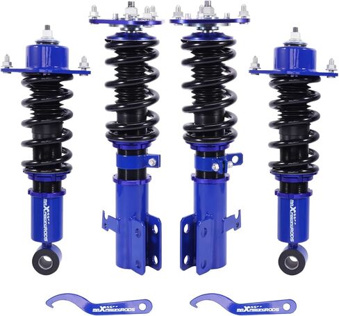 maXpeedingrods Coilovers for Toyota Corolla E130 2003-2008, for Toyota Matrix XRS E130 2003-2008, Height Adjustable Coilovers Suspension Kit, Preset Damping Lowering Kit Blue in Saudi Arabia
