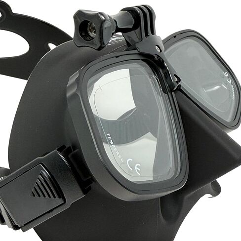 Tidal APEX Freedive Mask with Action Camera Mount- Low Volume Designed for Freediving, Spearfishing, Scuba Diving, and Snorkeling. Advanved Anti-Fog Freediving mask. in Saudi Arabia
