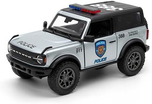 KiNSMART 2022 Ford Bronco Police & Fire Editions 2Set 5 "1:34 مقياس لعبة مجسمة معدنية مصبوبة الشاحنات in Kuwait