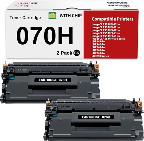 070H Toner Cartridge Compatible for Canon 070H Toner Cartridge 070 Toner Cartridge CRG070 CRG070H for imageCLASS MF465dw MF462dw LBP246dw LBP247dw 2 Pack in Saudi Arabia