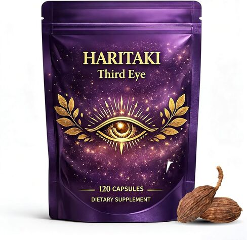Haritaki Third Eye Capsules,Haritaki Capsules Organic, Pure Terminalia Chebula Extract for Mental Clarity, Awaken Intuition, Inner Balance Energy & Digestive Support - 120 Capsules (1) in Saudi Arabia