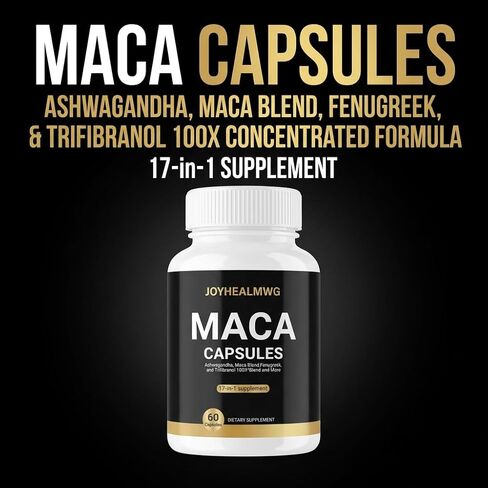 Maca Capsules South African Bitter Melon, Maca Blend, Fenugreek, and Clover Cellulose in Saudi Arabia