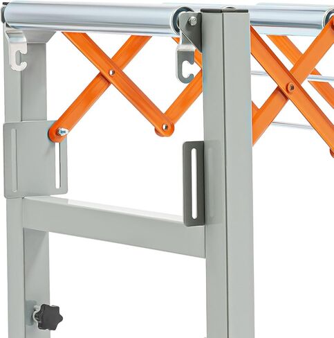 Adjustable Conveyor Roller Stand, 110 Lbs Capacity Conveyor Table with Lockable Castor Wheels, Infeed/Outfeed Support Expandable Gravity Conveyor for Conveying/Transporting Various Materials in Saudi Arabia