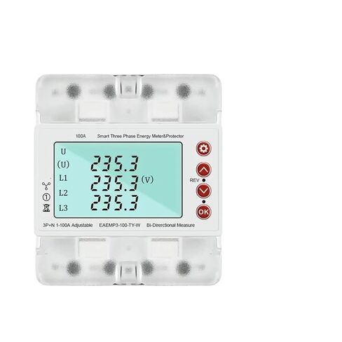 ثلاث مراحل 380 فولت طاقة طاقة ذكية ثنائية الاتجاه كيلووات ساعة متر أكثر من تحت الجهد حامي التتابع التبديل الحد الحالي in Kuwait