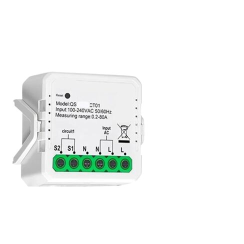 Smart Energy Meter AC100-240V 1CT 2CT Clamp App Control 80A Power Monitor Energy Consumption Electricity Statistics in Kuwait