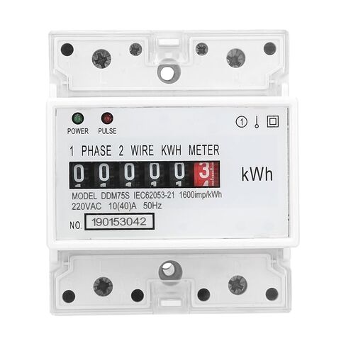 DDM75S 10-40A مرحلة واحدة 4P LED Din السكك الحديدية استهلاك الطاقة الكهربائية Wattmeter مقياس الطاقة in Kuwait