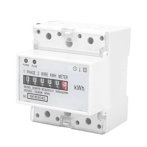 DDM75S 10-40A مرحلة واحدة 4P LED Din السكك الحديدية استهلاك الطاقة الكهربائية Wattmeter مقياس الطاقة in Kuwait