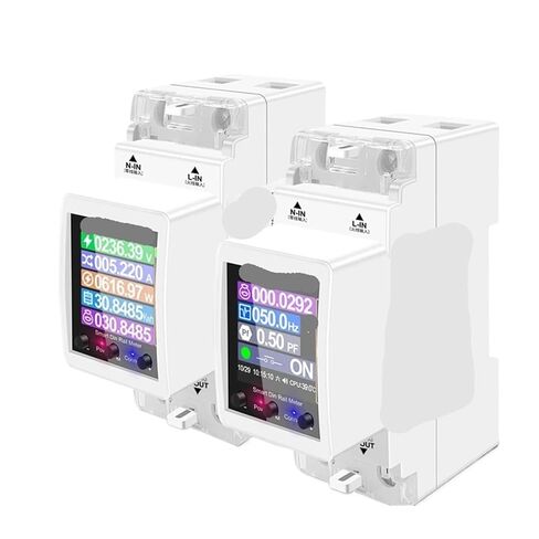 AT2PW 100A Din السكك الحديدية مقياس الطاقة مفتاح ذكي التحكم التيار المتناوب 220 فولت 110 فولت الرقمية فولت أمبير كيلووات ساعة عامل متر in Kuwait