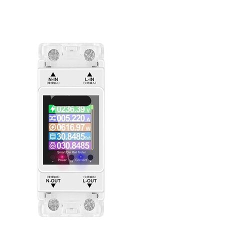 AT2PW 100A Din Rail Energy Meter Smart Switch Control AC 220V 110V Digital Volt Amp Kwh Factor Meter in Saudi Arabia
