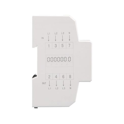 Din Rail 380V 100A 3 Phase 4 Wire Electronic Watt Power Energy Meter Wattmeter KWh LCD Backlight Display with Transparent Cover in Saudi Arabia