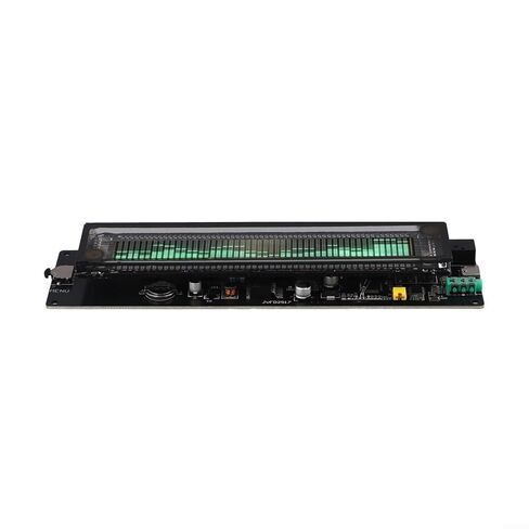 للوحة محلل الطيف الصوتي AK2515 مع شاشة VFD، نطاق تردد 300 هرتز - 20 كيلو هرتز، مدخل AUX/MIC 3.5 مم، تيار مستمر 5 فولت للموسيقى للنتيجة ومستوى الصوت وعرض الساعة (JVFD2517 (ضيق)) in Kuwait
