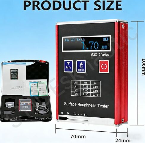 Professional Sur-face Roughness Tester,0.01μm High-Precision Digital Profilometer,Accurate Ra/Rq/Rz/Rt Reading,Data Storage and Output,with Storage Box,for Precision Components in Saudi Arabia