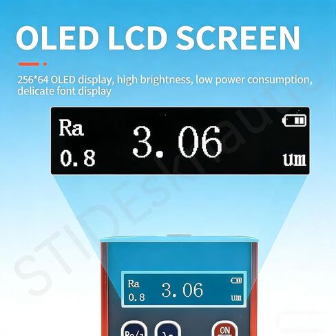 Professional Sur-face Roughness Tester,0.01μm High-Precision Digital Profilometer,Accurate Ra/Rq/Rz/Rt Reading,Data Storage and Output,with Storage Box,for Precision Components in Saudi Arabia