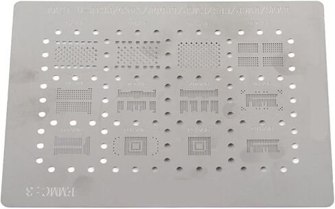 Pongnas استنسل عالمي 6 بوصات لقوالب BGA reballing المتوافقة مع BGA153/162/169/186/221/254/EMMC in Kuwait
