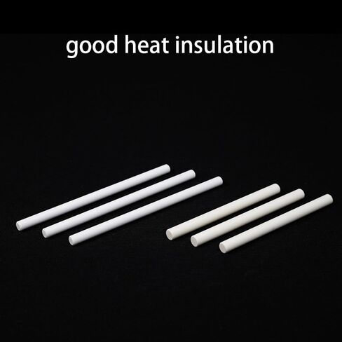 10pcs Ceramic Rods, 100*2mm, High Hardness Aluminium Oxide Jewelry Burning Refractory Rods in Saudi Arabia