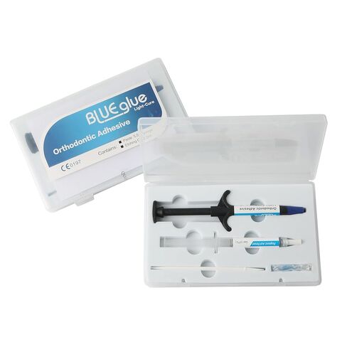 1Set Braces Adhesivos Light Cure Blue Glue Kit,Light Cure Dental Bonding Kit with Etching Gel for Braces Brackets in Saudi Arabia