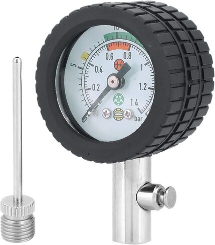 aqxreight Stainless Steel Pressure Barometer Tool for Basketball Football Volleyball is Easy the are and Pressure GaugeAir GaugeAir GaugeMetal GaugeBall in Saudi Arabia